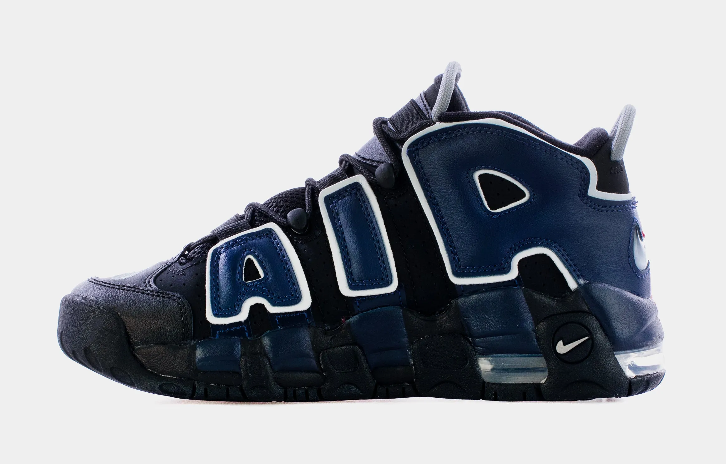 Air More Uptempo Grade School Basketball Shoes (Black) Free Shipping