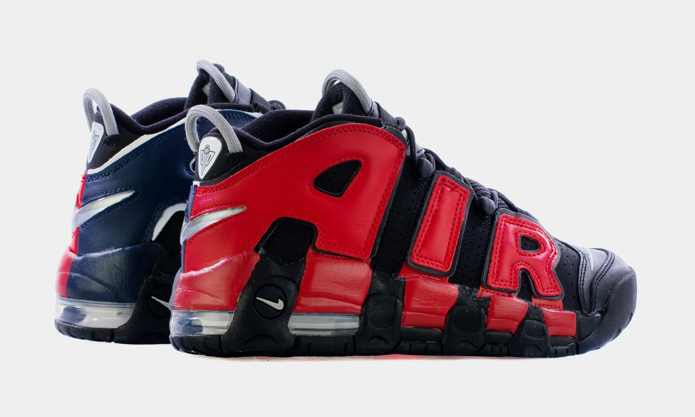 Air More Uptempo Grade School Basketball Shoes (Black) Free Shipping