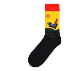 Animal Socks Sunrise Rooster