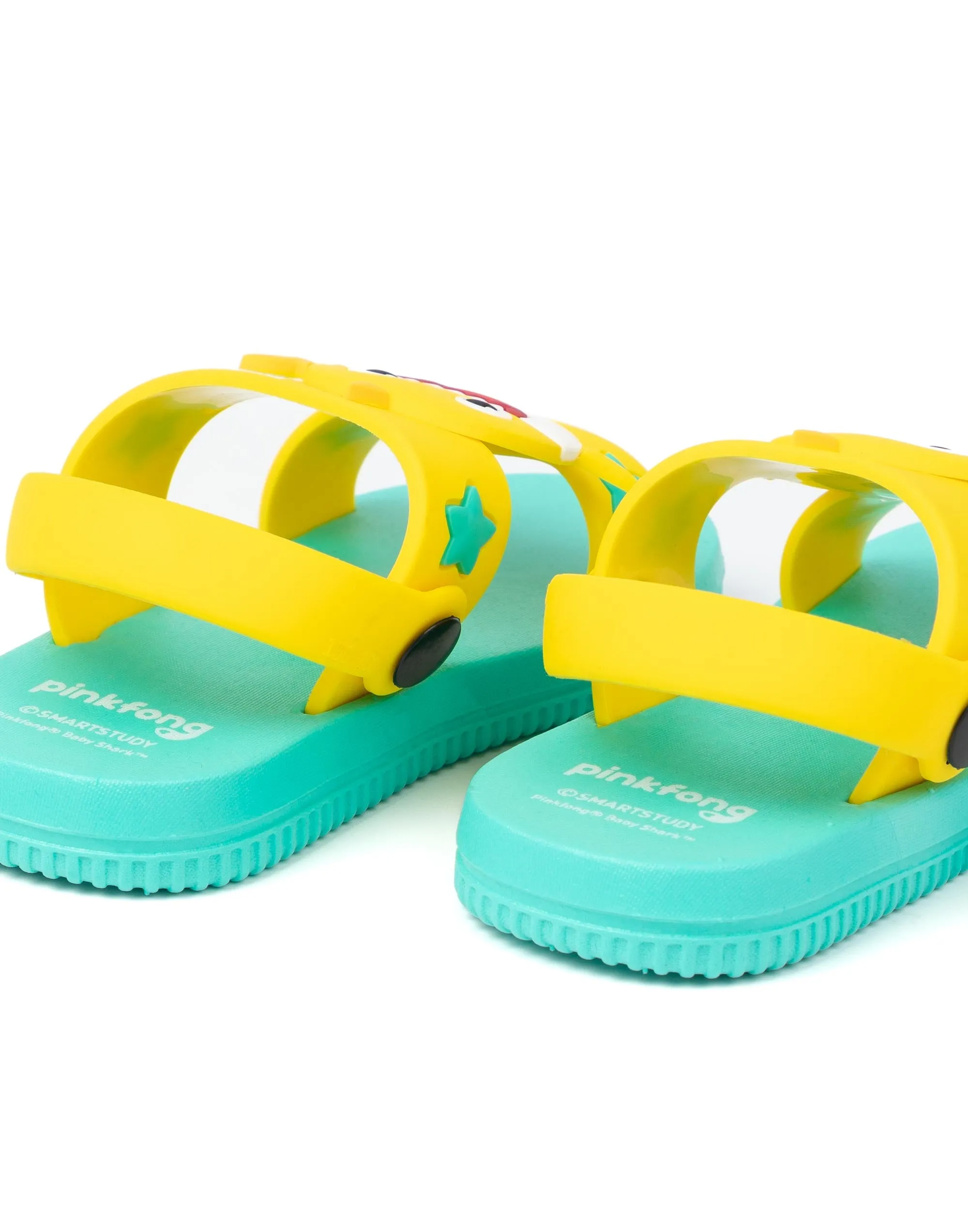 Baby Shark Kids Yellow Summer Slider Sandals