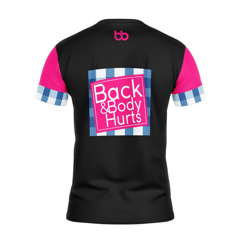 Back & Body Hurts Running Shirt (V2) (Black)