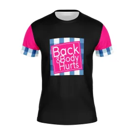 Back & Body Hurts Running Shirt (V2) (Black)