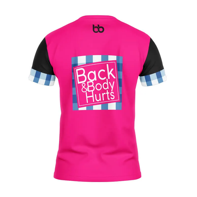 Back & Body Hurts Running Shirt (V2) (Pink)