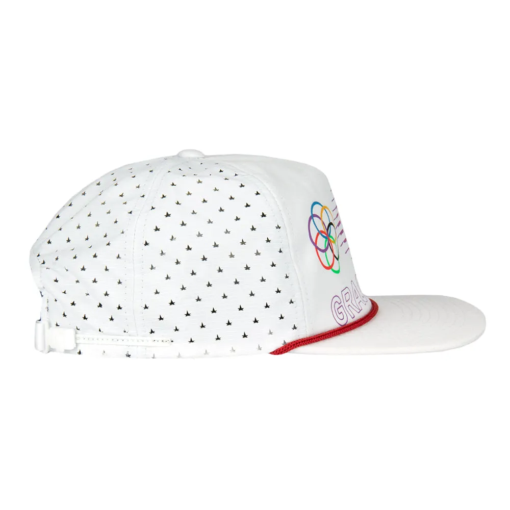 Bleizing White Zipperback Hat