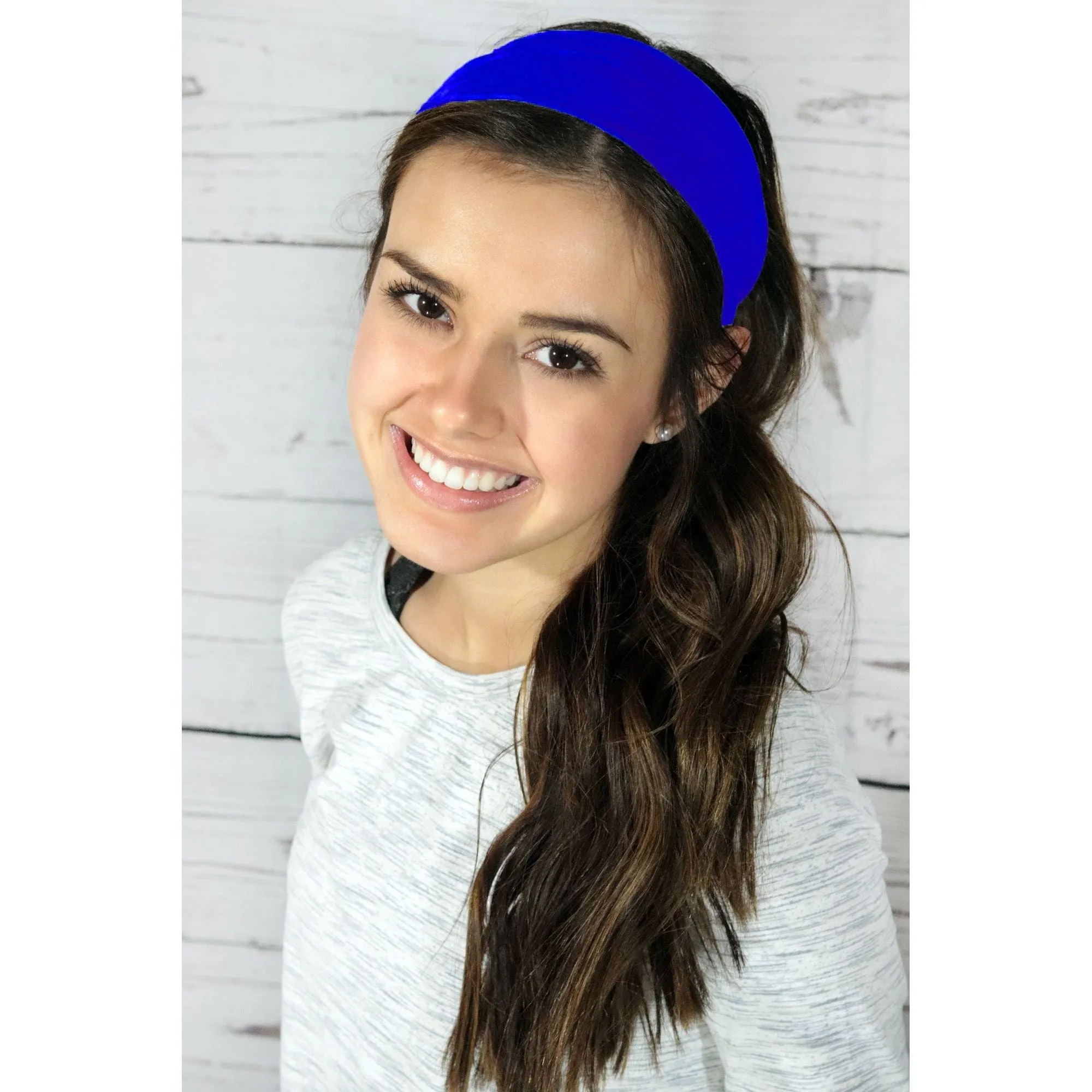 Blue Cotton Headband