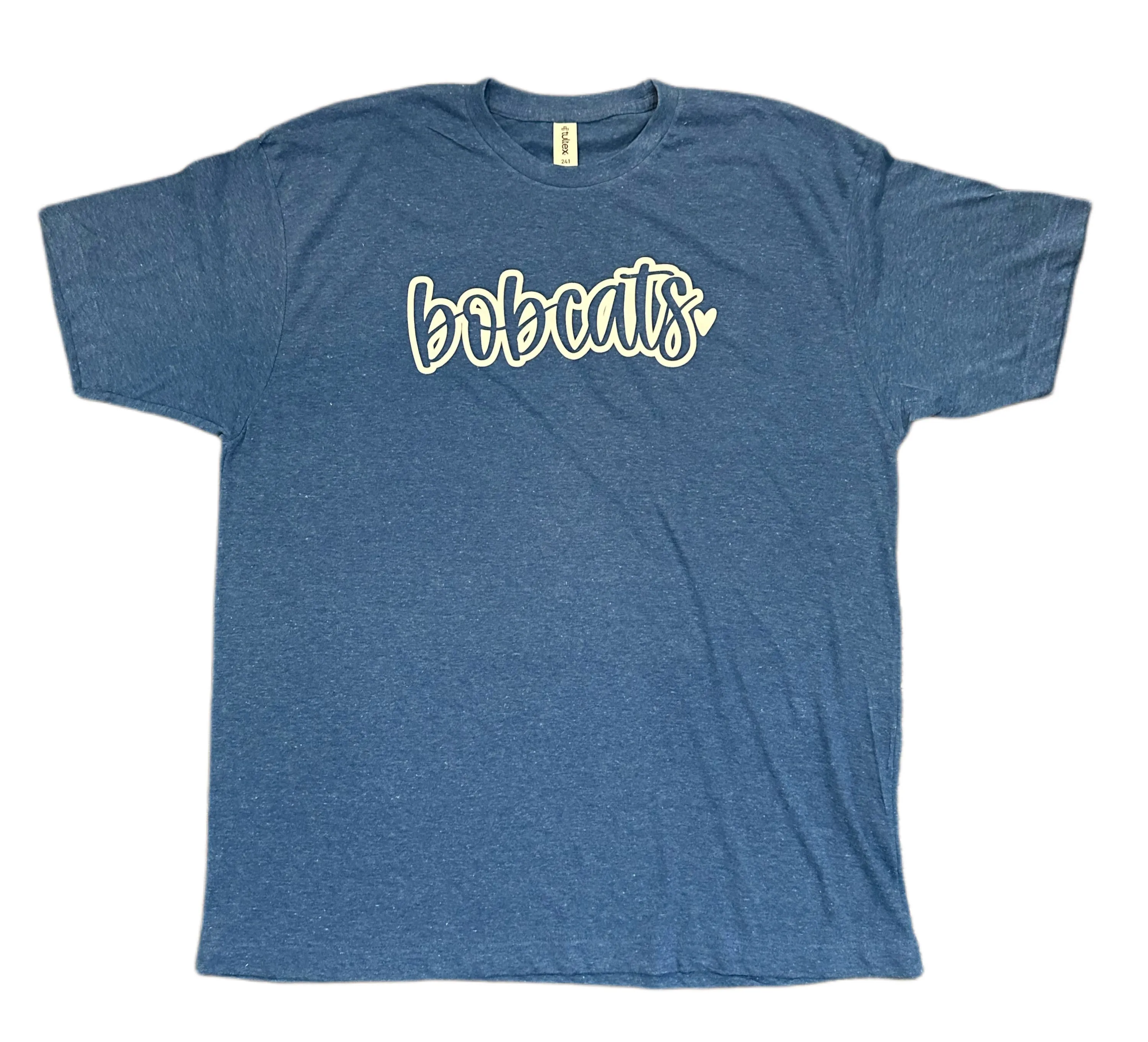 Bobcats Bubble Font Tee