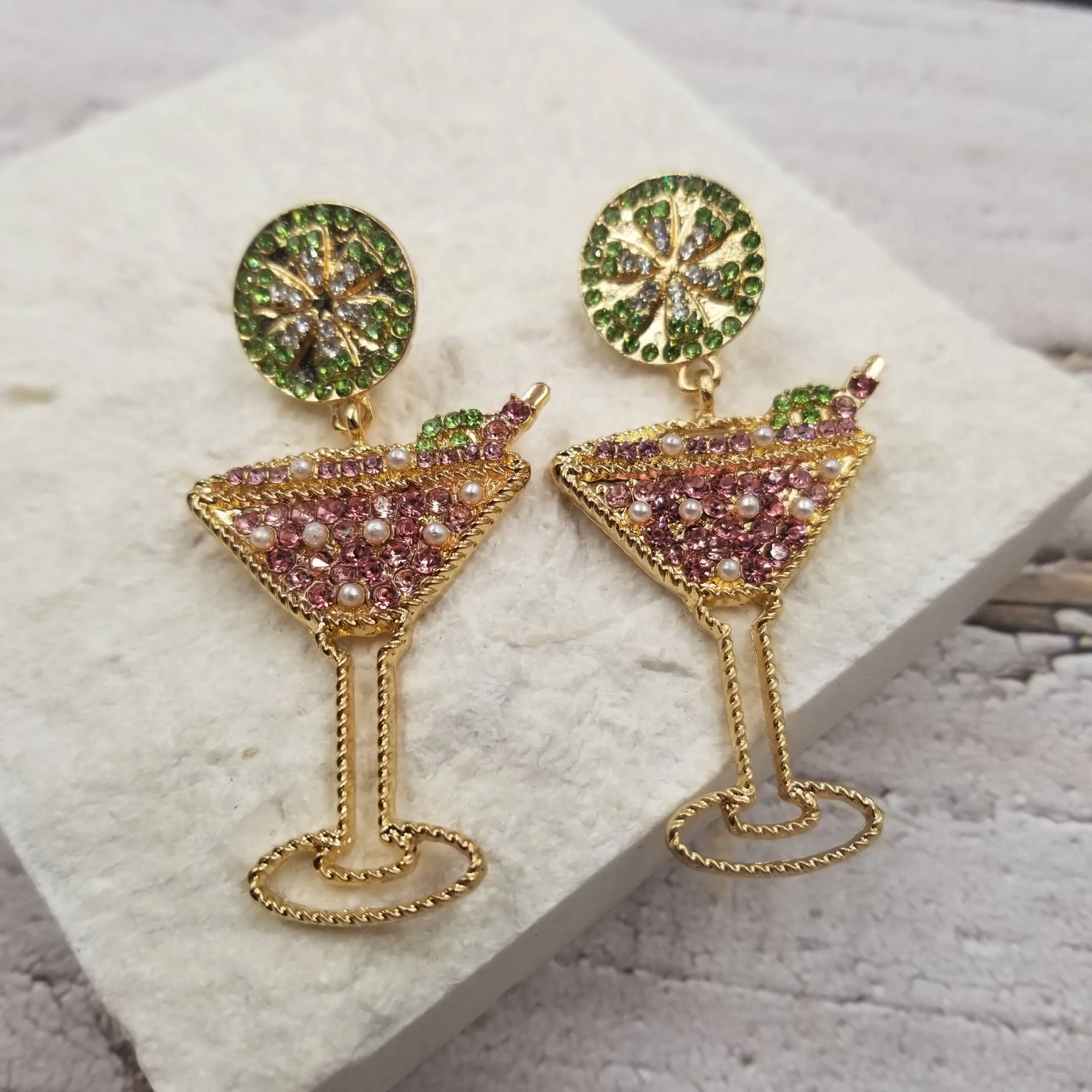 Cheers! Cocktail Earrings