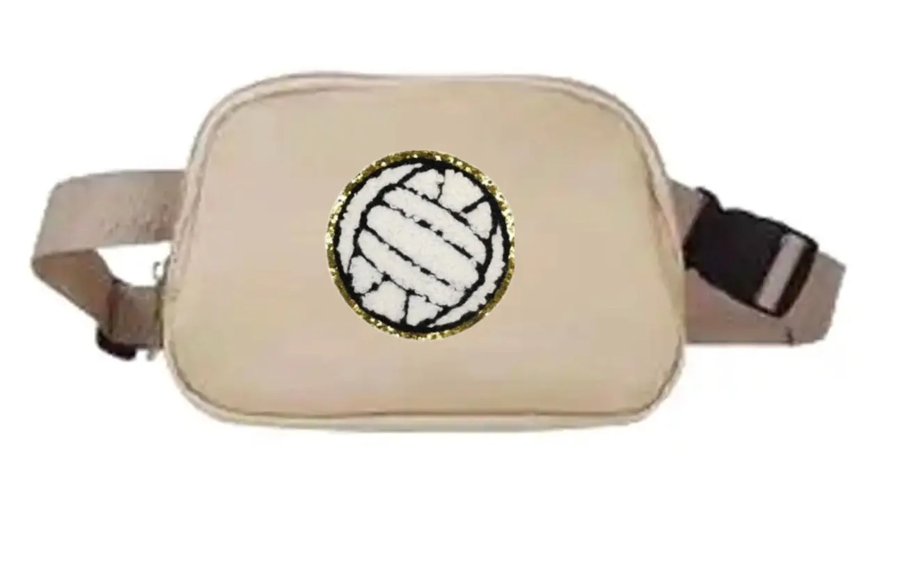 Chenille Patch Fanny/Crossbody Sports Purse