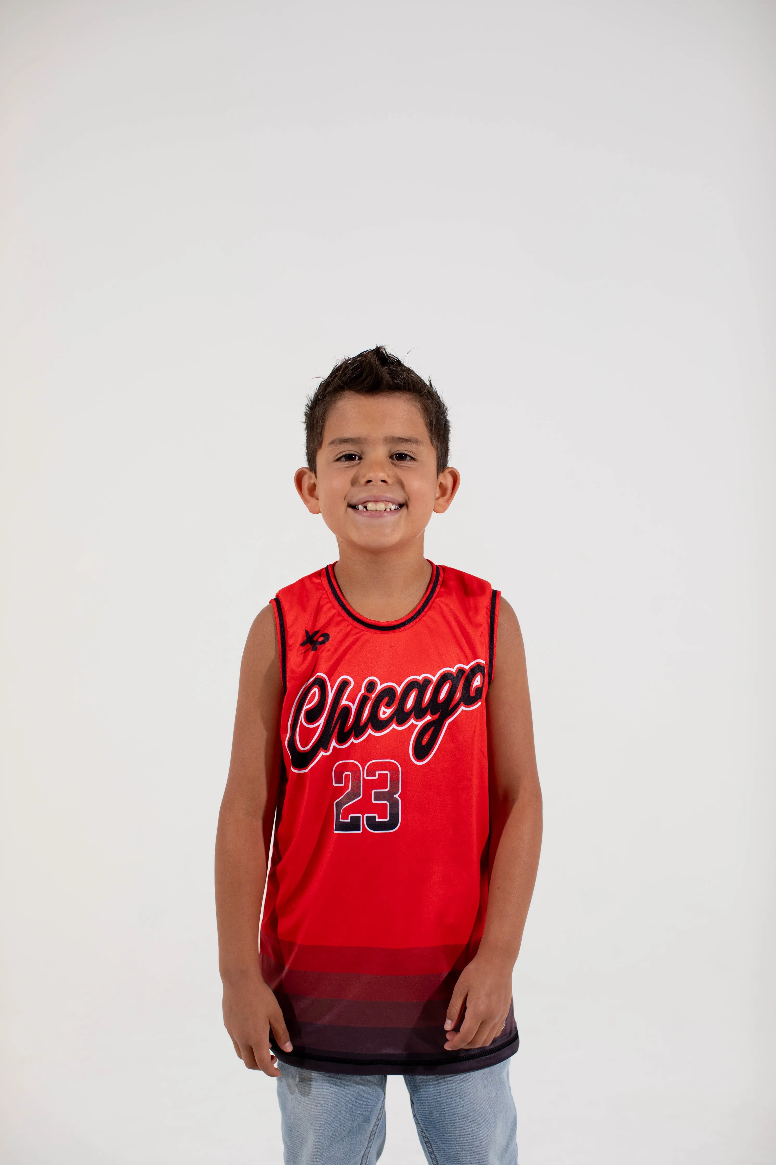 Chicago Reversible Basketball Jersey in Red