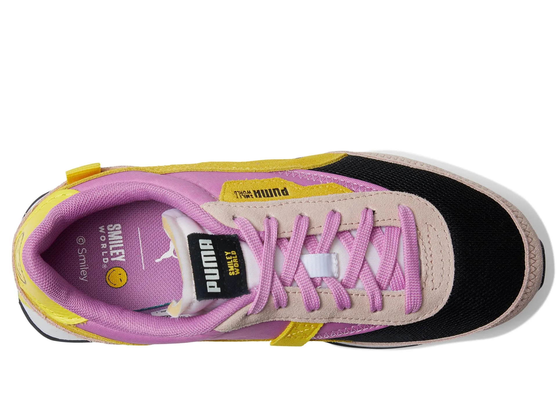 Children's sneakers Puma Future Rider Smileyworld, black-pink