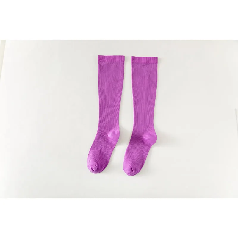 Compression Socks Candy Color Knee Socks