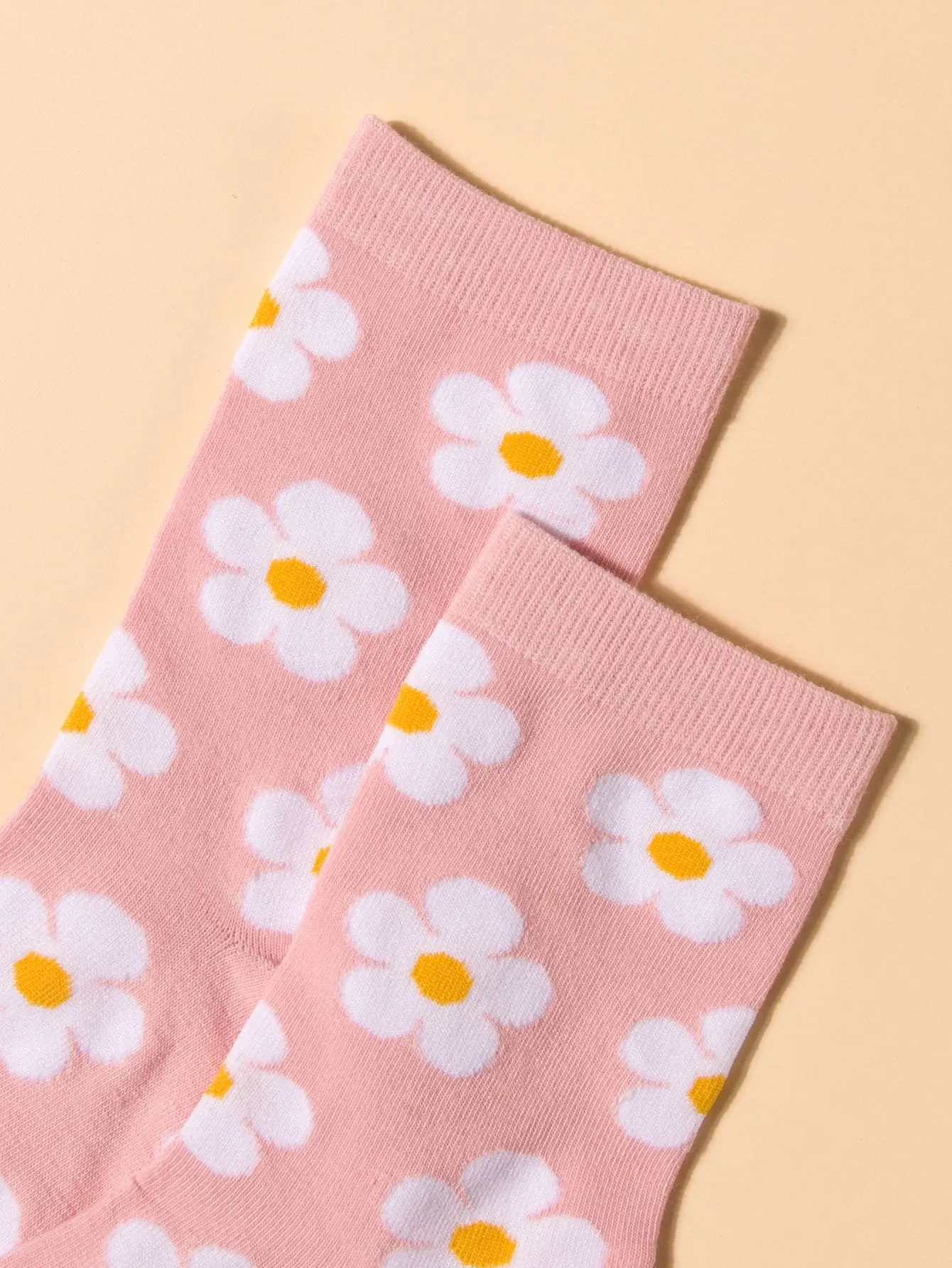 Cute Flower Pink Socks Funny Socks for Women Novelty Socks Funky Socks Gift for