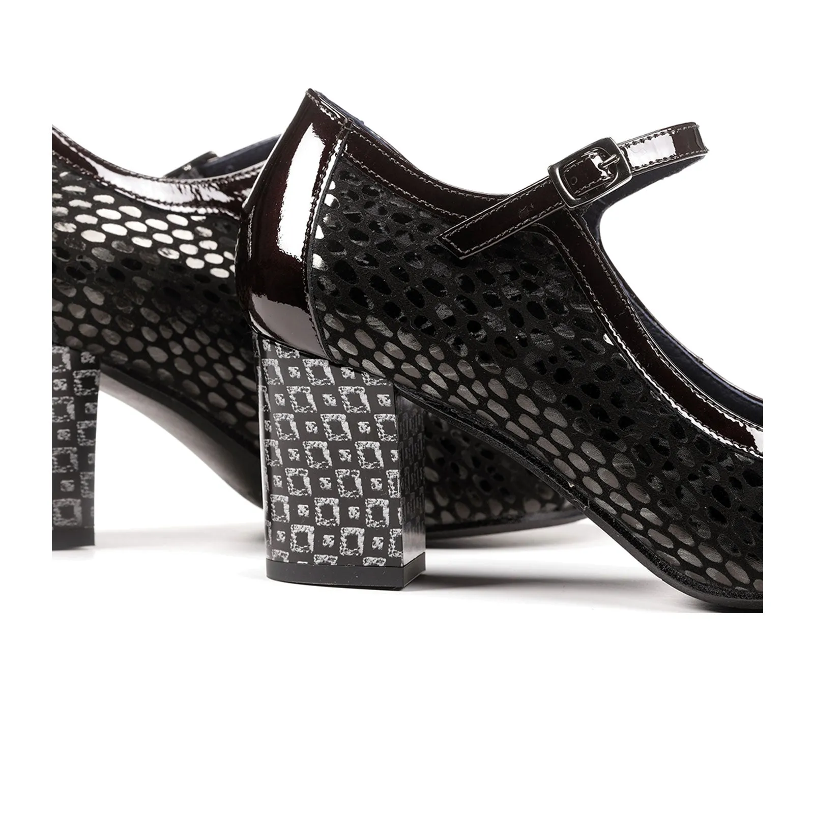 Dorking Rodin D8669 Heeled Mary Jane (Women) - Black/Bronze