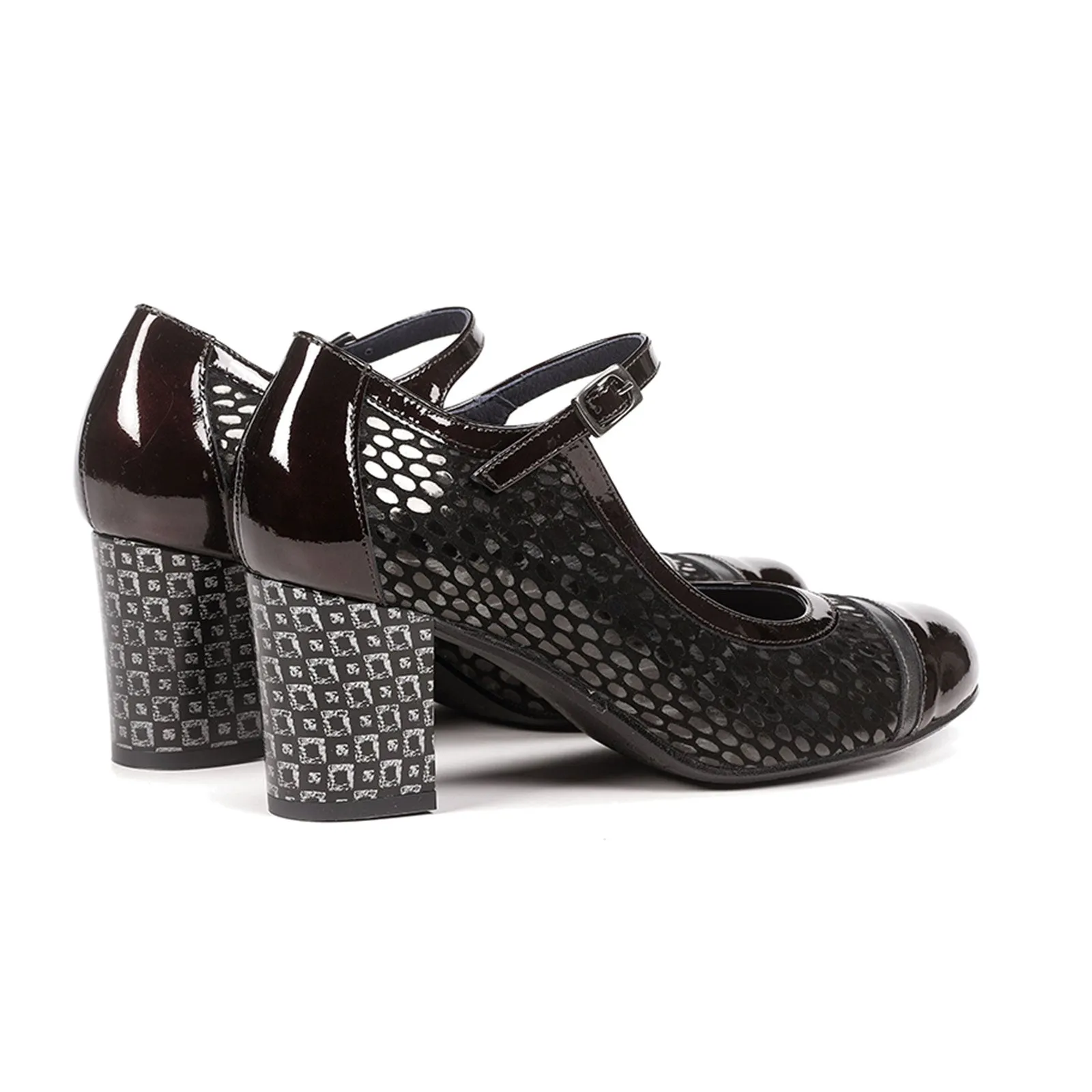 Dorking Rodin D8669 Heeled Mary Jane (Women) - Black/Bronze