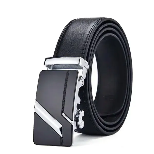 [DWTS]Genuine Leather Belts for Men Automatic Male Belts Cummerbunds Leather Belt Men Dropshipping Black Belts Cinturon Hombre