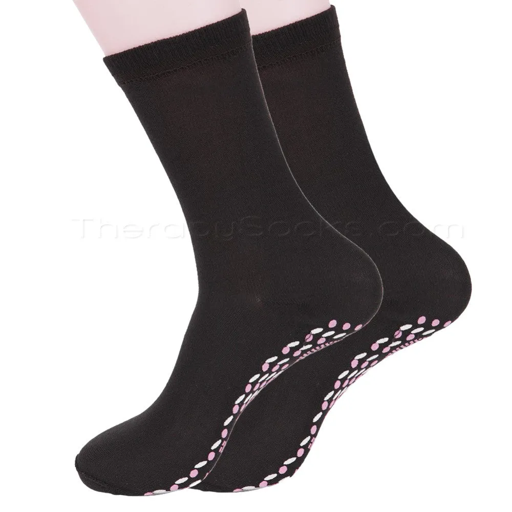 Far Infrared Tourmaline Dotted Cotton Blend Socks