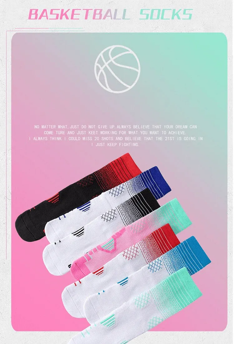 Fast-Drying, Breathable Professional Basketball Knee-High Socks - SF0348