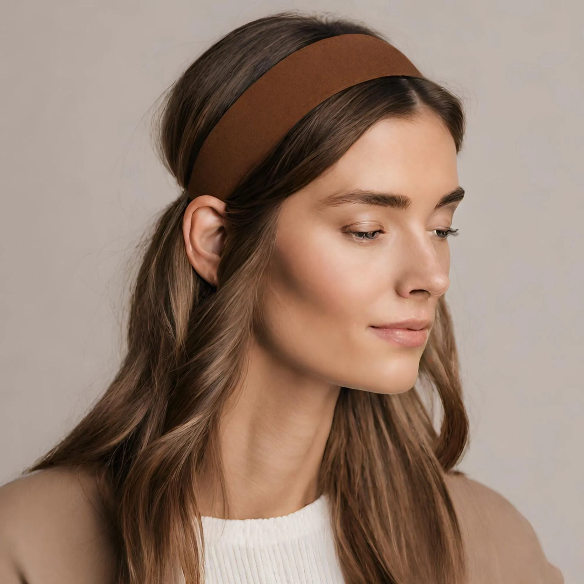 Forest Green Cotton Headbands - 12 Pack