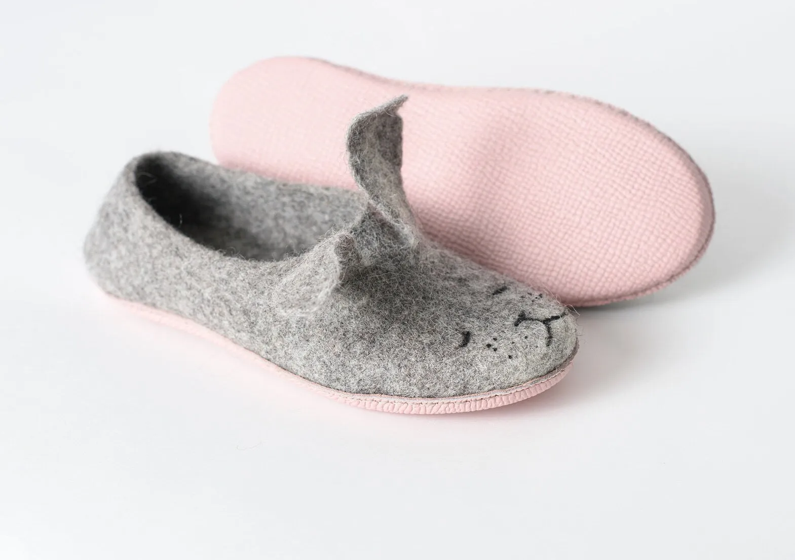 Grey Bunny Slippers Youth (Eu 30/39)