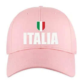 Italia Soccer Baseball Cap (Pink)