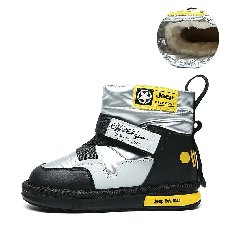 Jeep Kids boots, black and silver