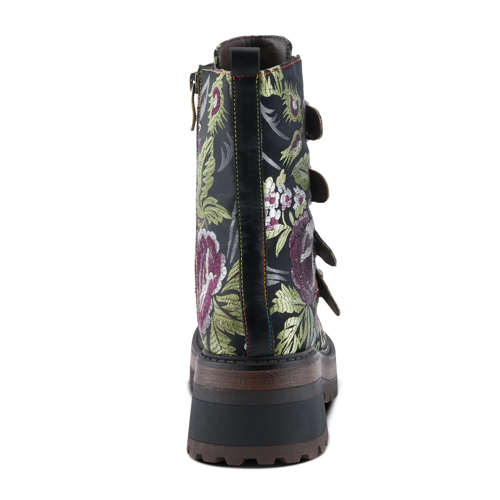 L'Artiste Haruko Combat Boot (Women) - Black Multi