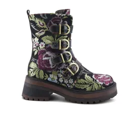 L'Artiste Haruko Combat Boot (Women) - Black Multi