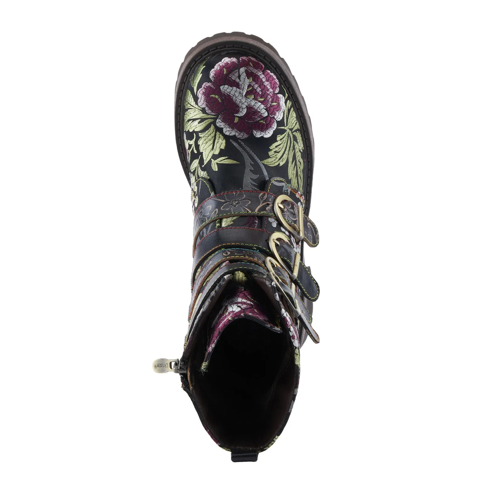 L'Artiste Haruko Combat Boot (Women) - Black Multi