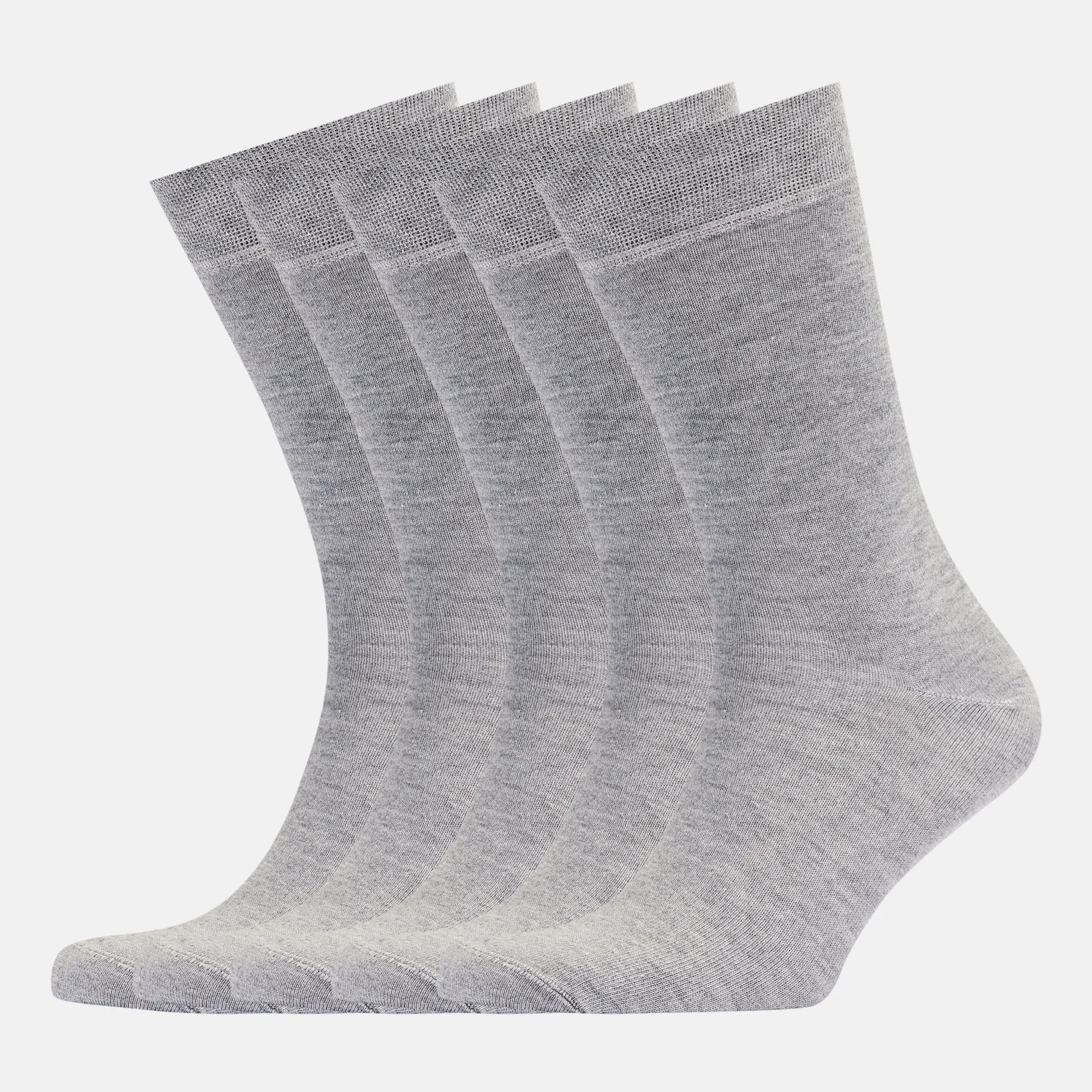 Men's Bamboo Dress Socks • Solid Pack of 1/3/5 Pairs • Pacific Grey