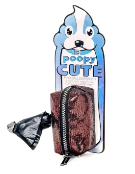 poopyCUTE | Cute Poop Bag Holder | GLAM Bronze