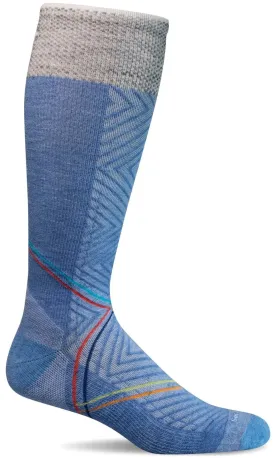 Pulse Women's Bamboo/Merino Firm Graduated Compression Sock in Cornflower