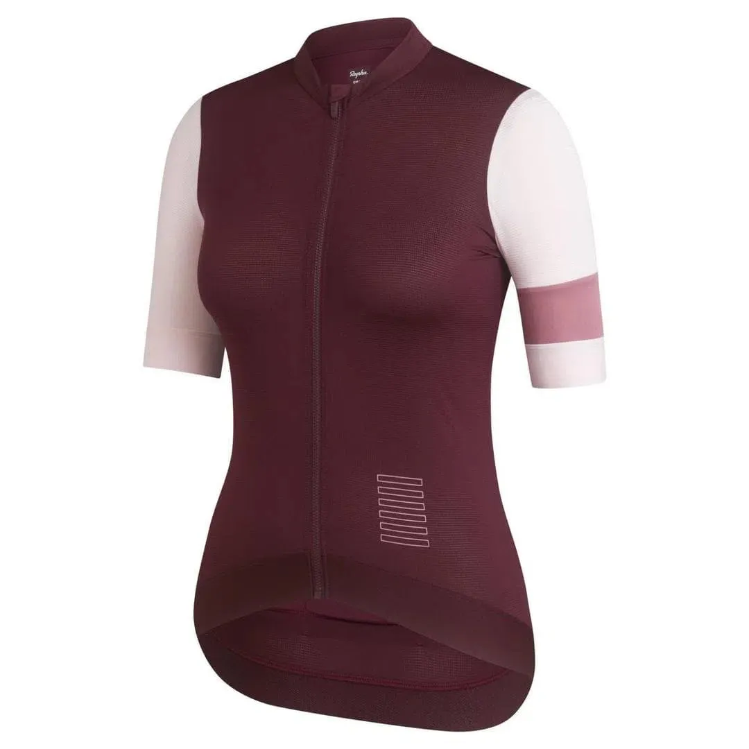 RAPHA Pro Team Training Women Jersey - WBS Wine/Pale Pink