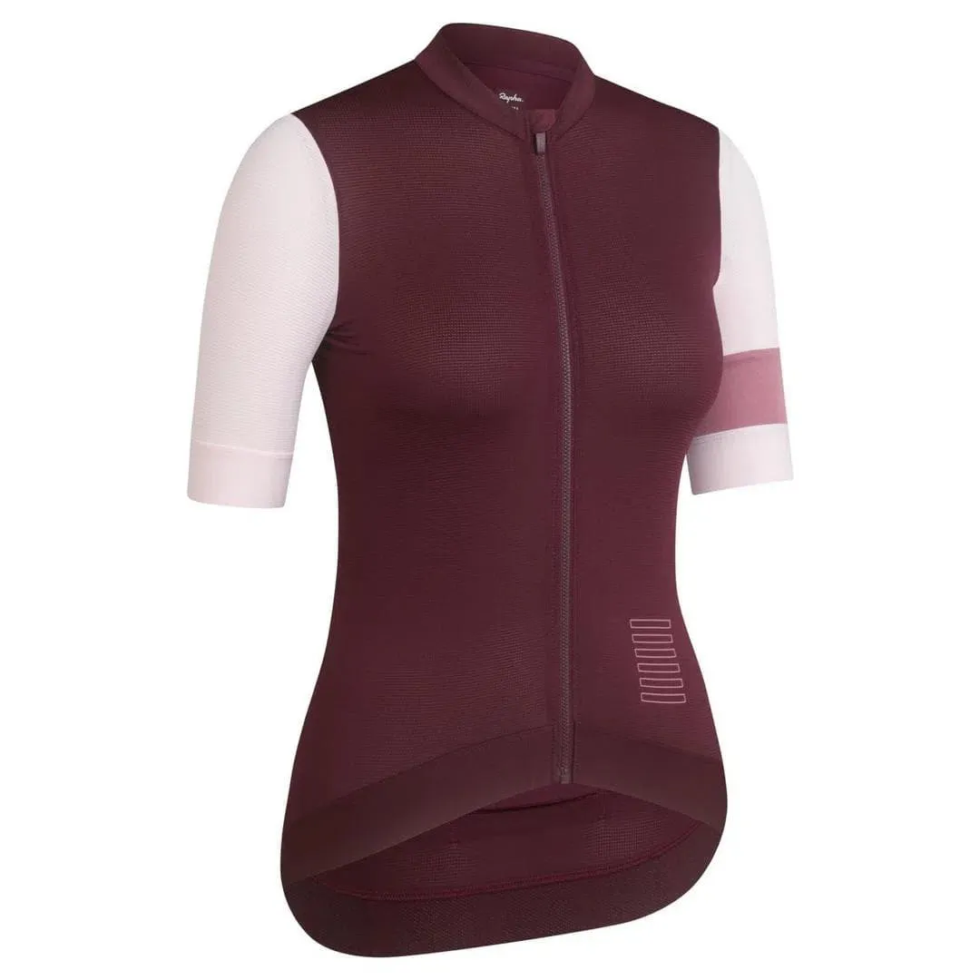 RAPHA Pro Team Training Women Jersey - WBS Wine/Pale Pink