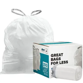 Sample of - 1.6 Gallon Simplehuman®* Compatible Trash Bags Code B