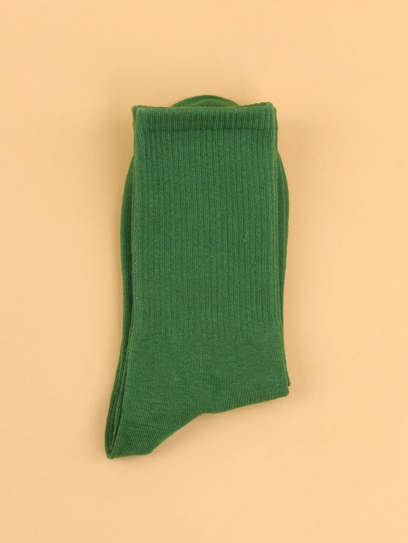 Solid Olive Green Crew Socks for Women Plain Socks Cozy Socks Fashion Socks