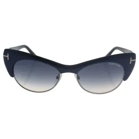 Tom Ford Lola Sunglasses FT0387 89W, Navy Blue Frame, Blue Gradient Lens, 54