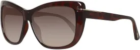 Tom Ford Sunglasses TF 434 Lindsey Sunglasses 52K Dark Havana 58mm