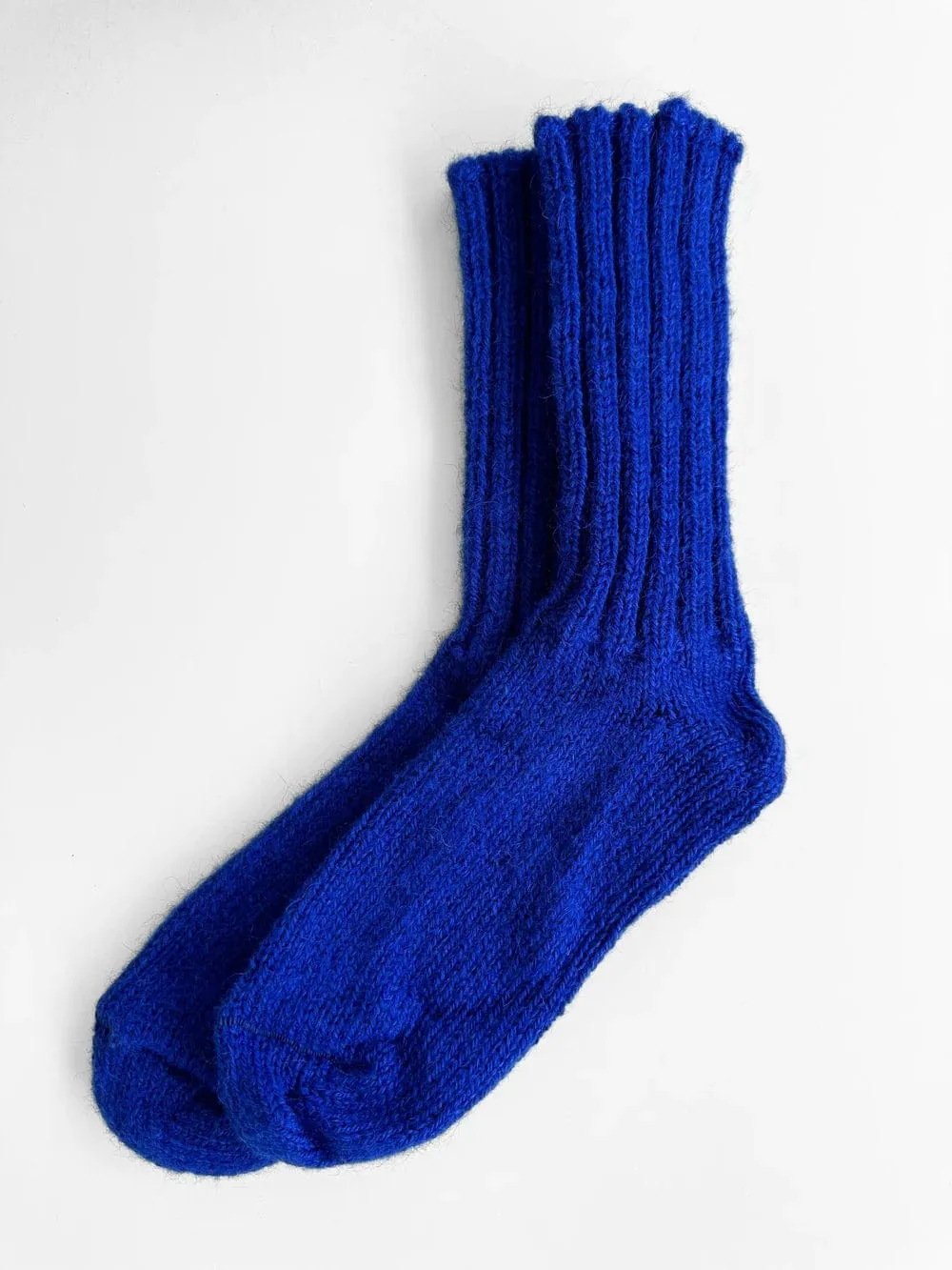 Traditional Icelandic thick wool socks - Blue