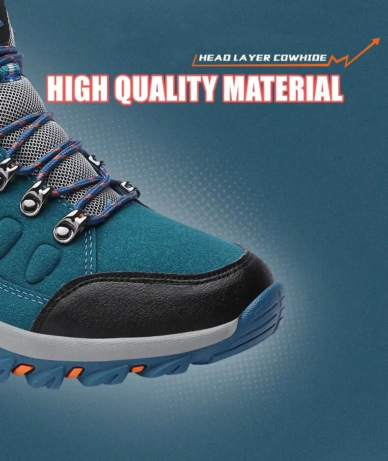 Women High Quality Plush Winter Hiking Shoes Outdoor High Top Warm Camping Casual Sneakers - WHS50189