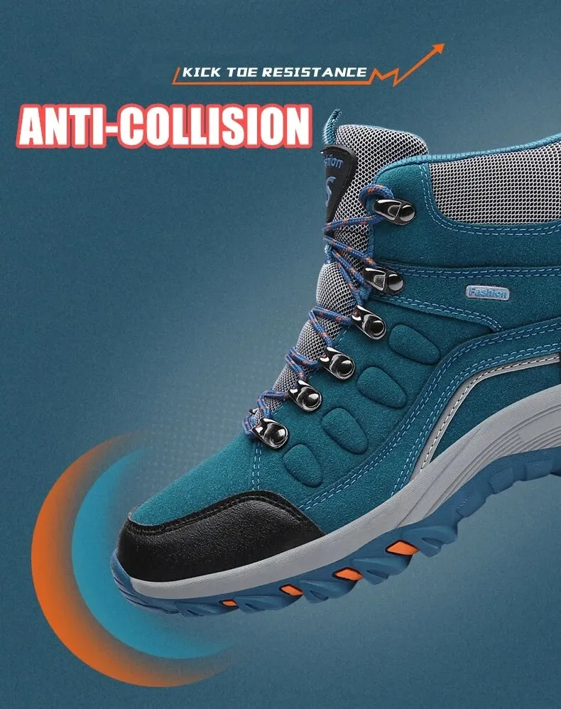 Women High Quality Plush Winter Hiking Shoes Outdoor High Top Warm Camping Casual Sneakers - WHS50189