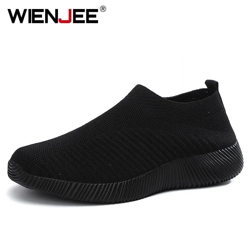 Women Vulcanized Slip On Flats Loafers Plus