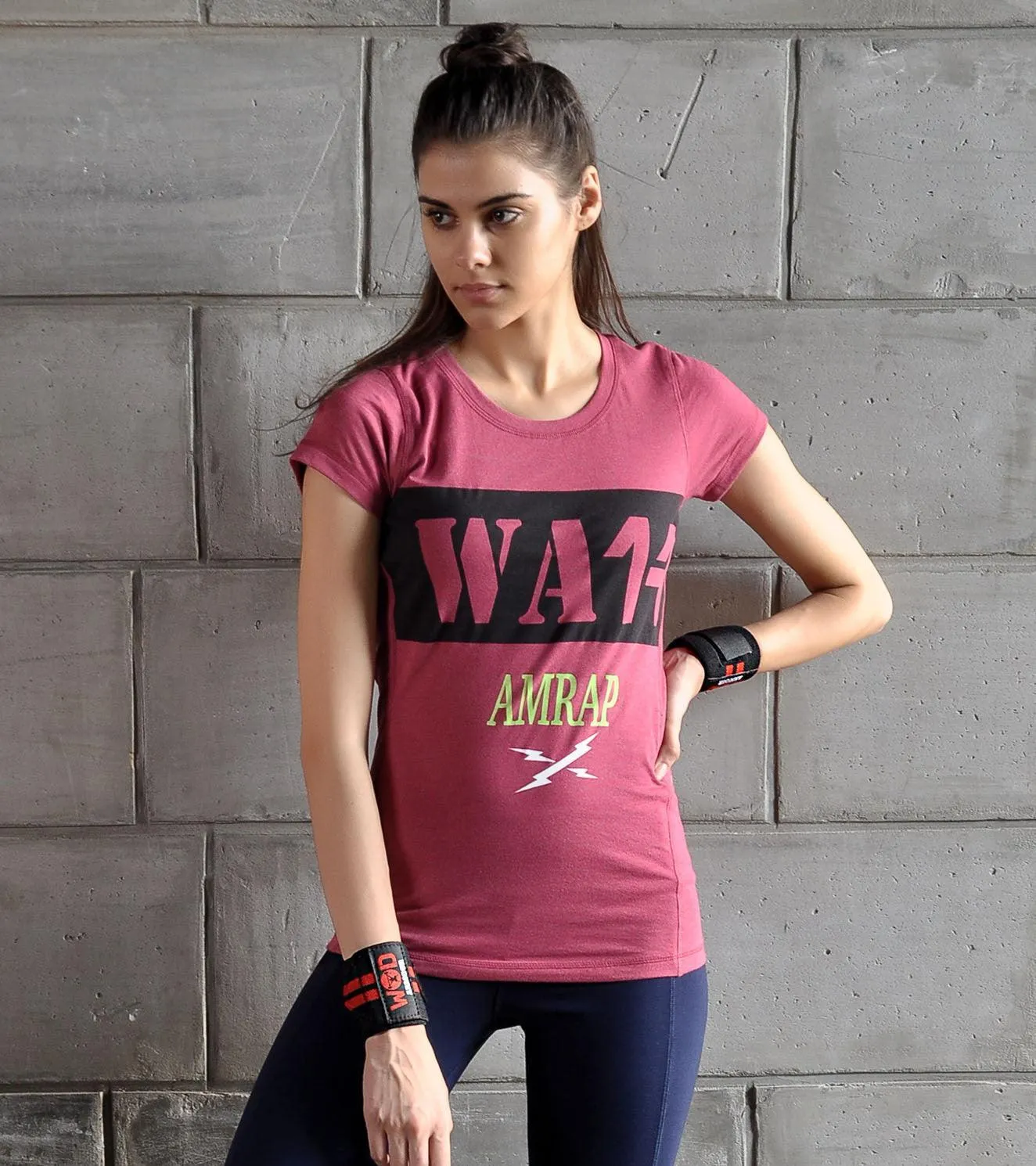 Women's  Amrap Training T-shirt (Brick Red)