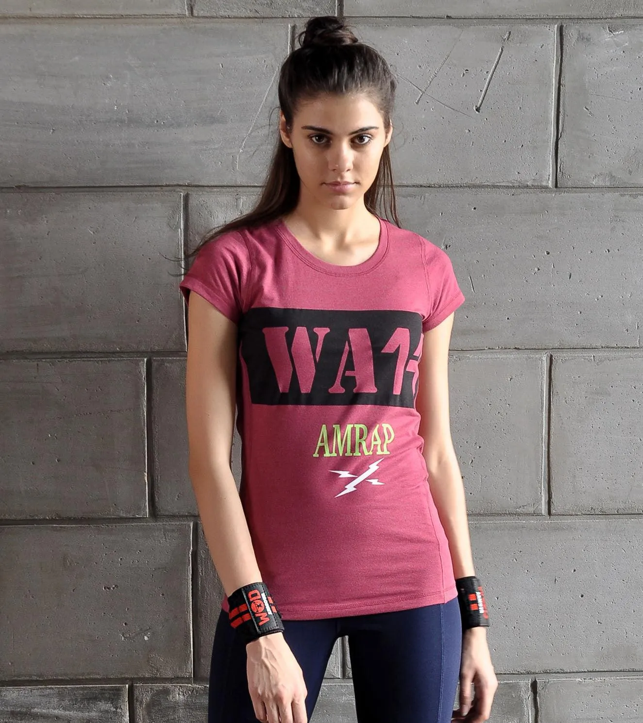 Women's  Amrap Training T-shirt (Brick Red)