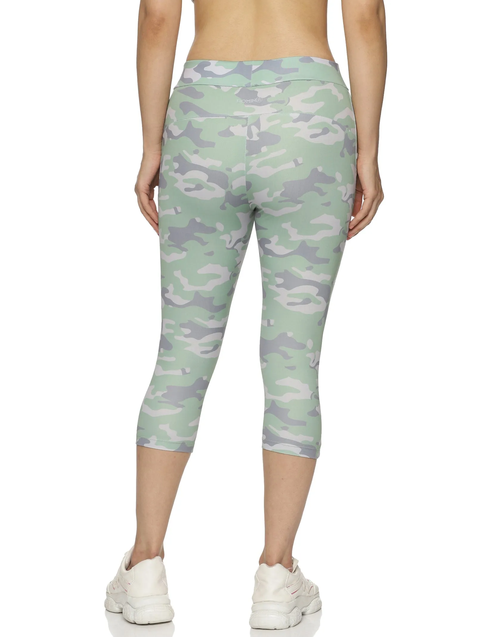 Women's Camouflage Slim-Fit Elasticated Capris