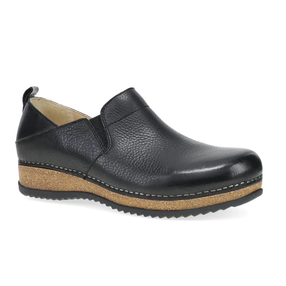 Women's Dansko Meara Clog Color: Black Waxy Milled